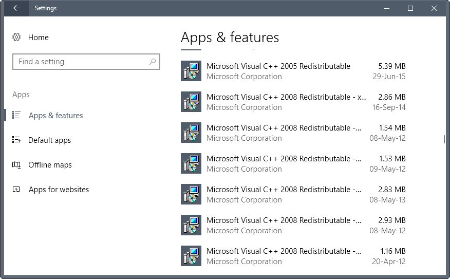 Microsoft Visual Studio Redistributable Download